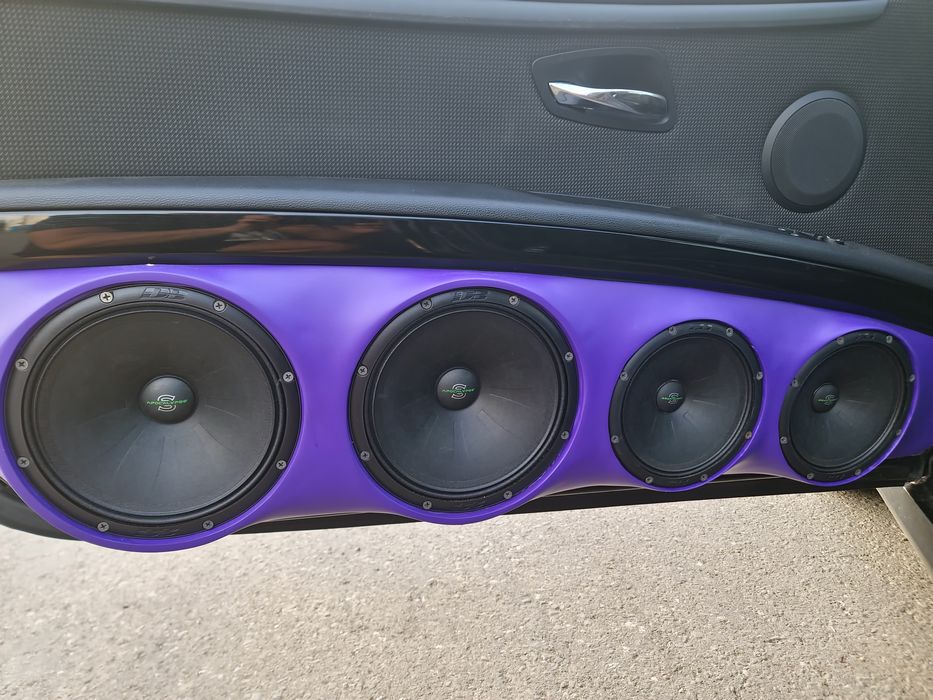 Fețe portiere custom Bmw e92 + difuzoare Deaf bonce Apocalypse+ amplif