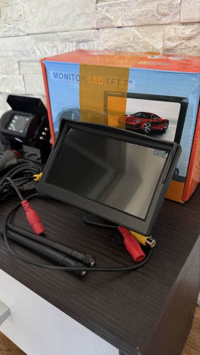 Sistem Profesional Marșarier WIRELESS 7" – Ideal Camioane, Tir, Rulotă, Utilaje – Vedere Nocturnă 18 IR