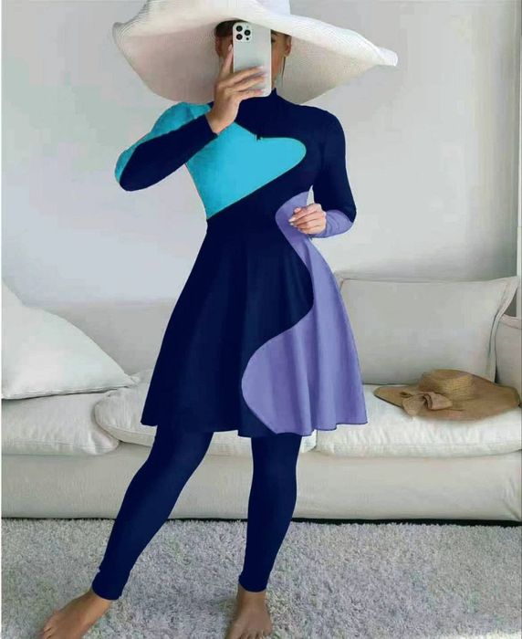 Kupalnik, burkini, hijob uchun, купальник, гидрокостюм