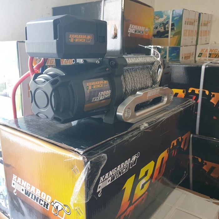 Troliu K 12000 EXTREME HD SR sintetic Kangaroo/PowerWinch - Off Road