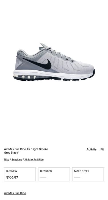 Маратонки NIKE AIR MAX Full ride.Номер 44.5