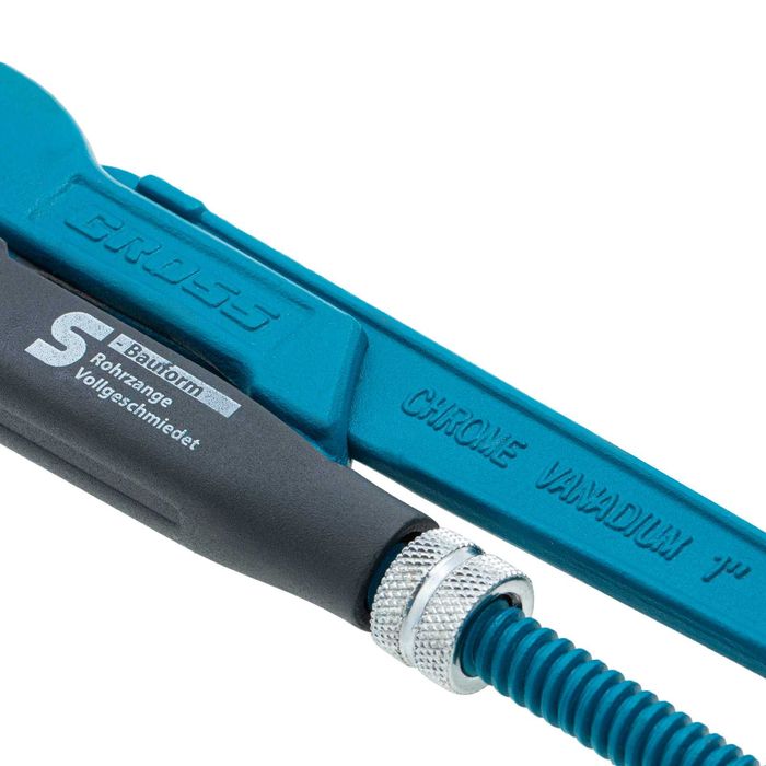 Ключ тръбен, №1, 1", кован, CrV, S-образни челюсти Gross - 15611