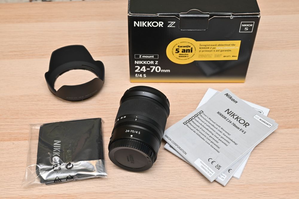 Obiectiv Nikon 24-70mm f4 S, montura Nikon Z