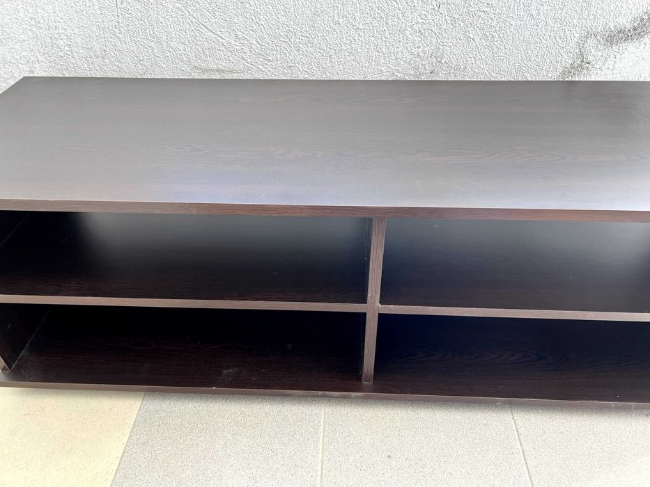 ТВ шкаф тъмнокафяв