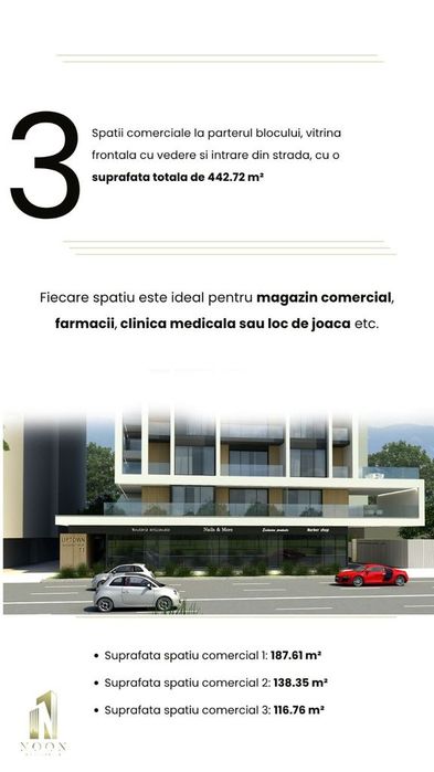 Spațiu Comercial Premium 187 mp | UpTown Sebastian | Vad Excelent