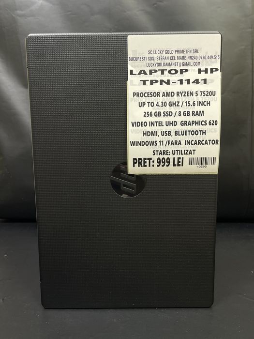 Laptop HP TPN-1141 / Ryzen 5 5720u / 256Gb ssd / 8GB RAM #40590