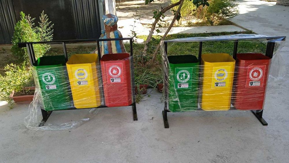 Урна металлическая для мусора, уличная урна