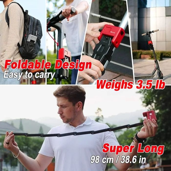 ZiiLock X - incuietoare inteligenta pliabila pentru biciclete