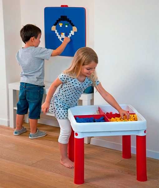 Cadou Copii:  Masa Lego cu 2 scaune incluse , noi, premium