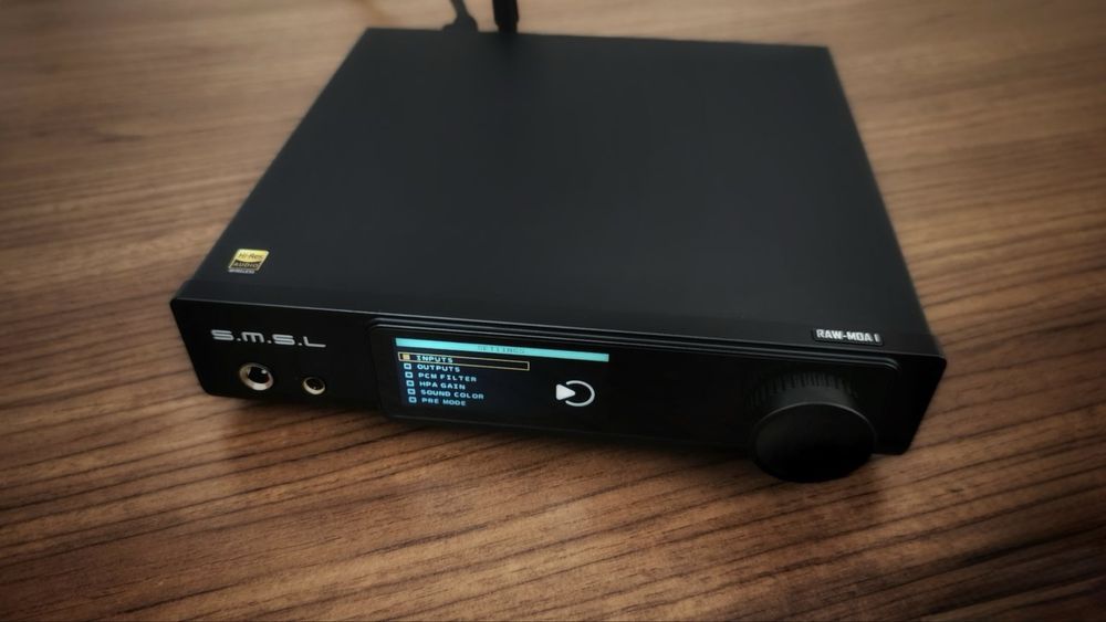 Smsl Raw-MDA1 - DAC și amplificator de căști Dual ES9039Q2M MQA LDAC)