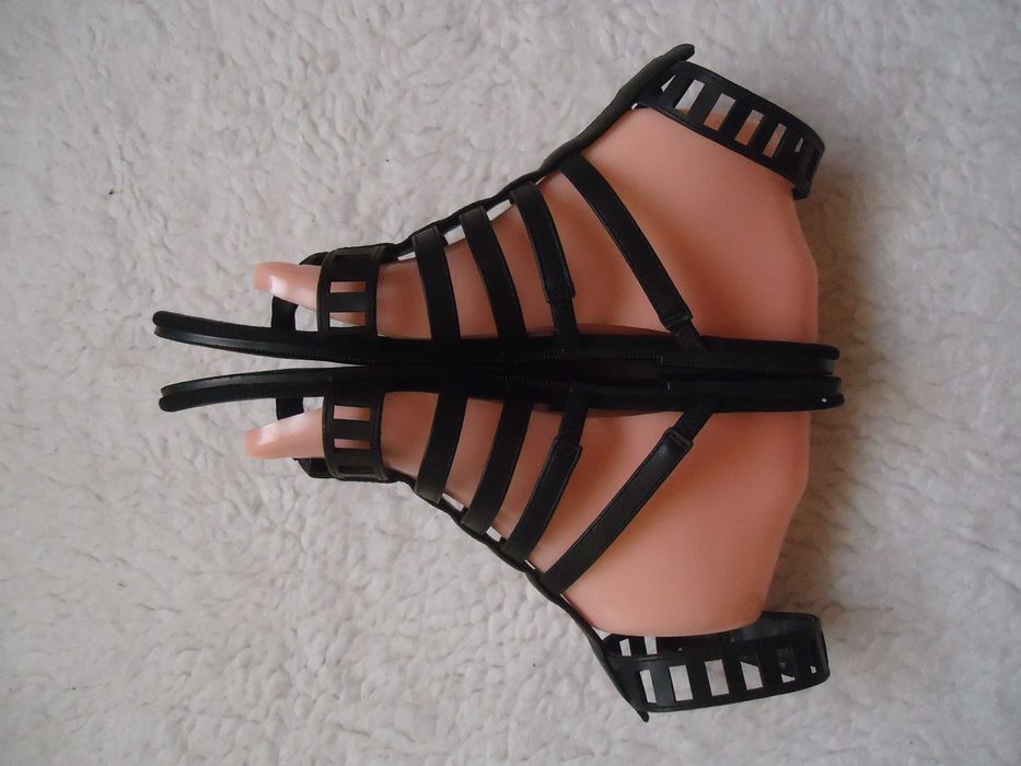 Sandale romane barete piele dama cizme scurte gladiator femei 6 curele