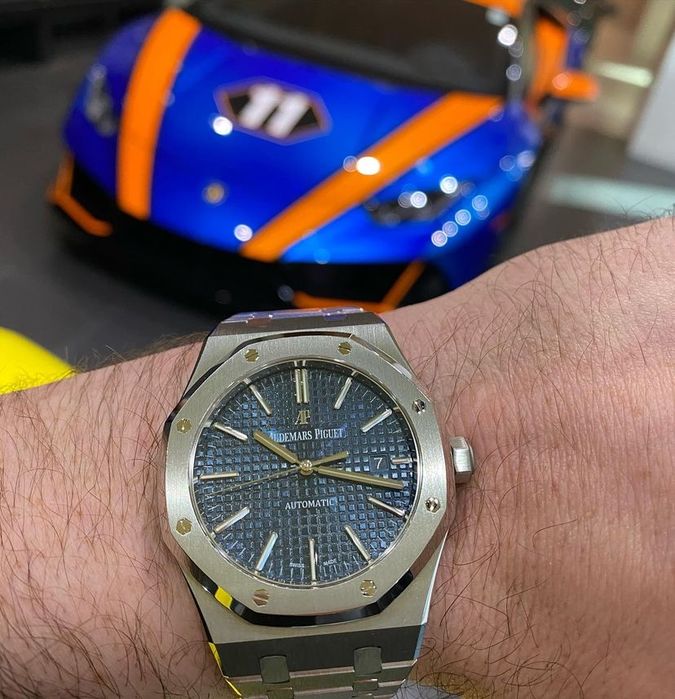 audemars piguet blue dial 41,mm