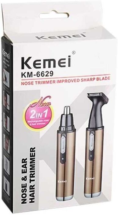 Тример за нос и бакембарди 2в1 Kemei KM-6629
