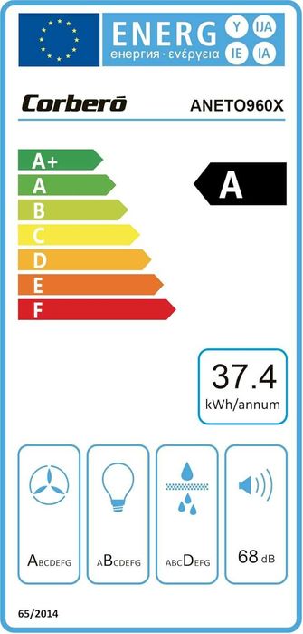 Телескопичен аспиратор за вграждане Corbero (ANETO960X) 90см