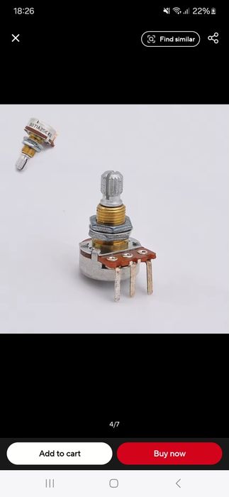 Potentiometru volum zeta- jlp strados cantini eva yamaha bts barbera )