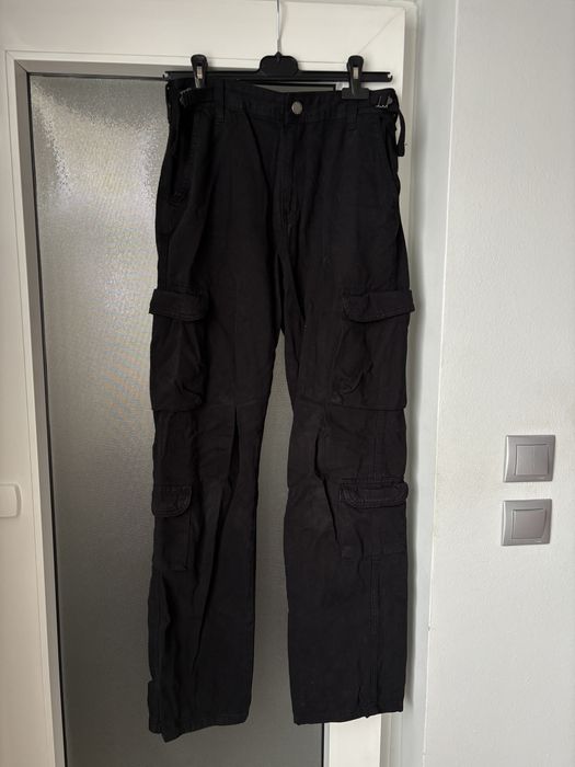 pantaloni cargo negri