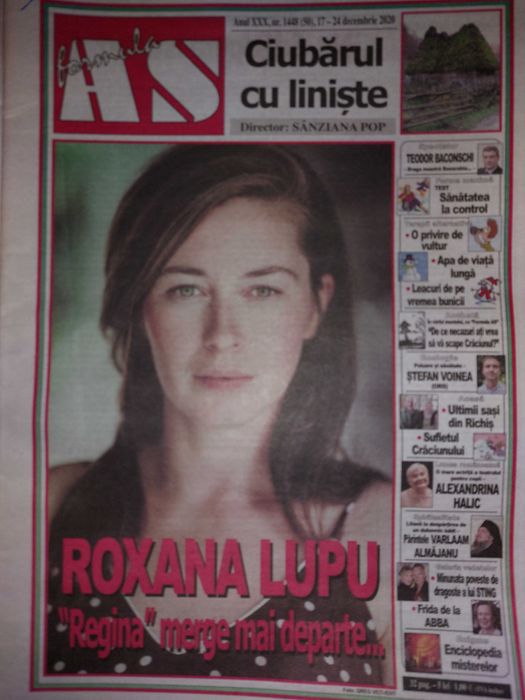 Revista Formula As cu Roxana Lupu  pe coperta Liceenii
