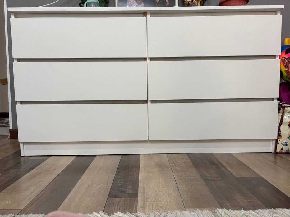 Комод белый, 138×40×77