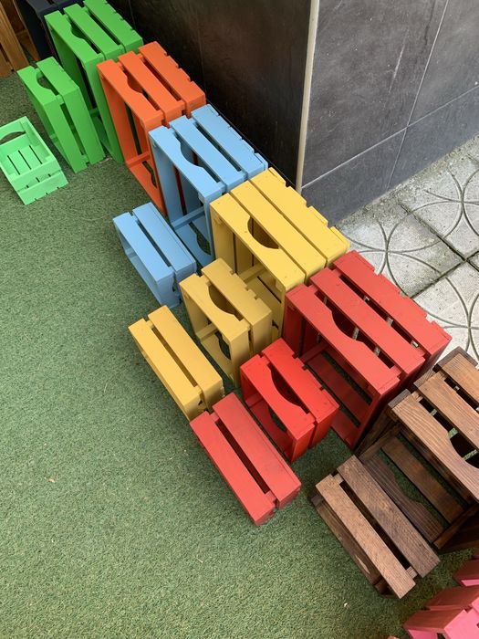 Декоративни дървени щайги