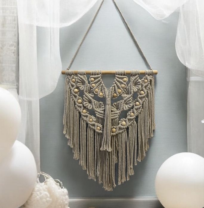 Ручная работа панно-макраме в стиле бохо