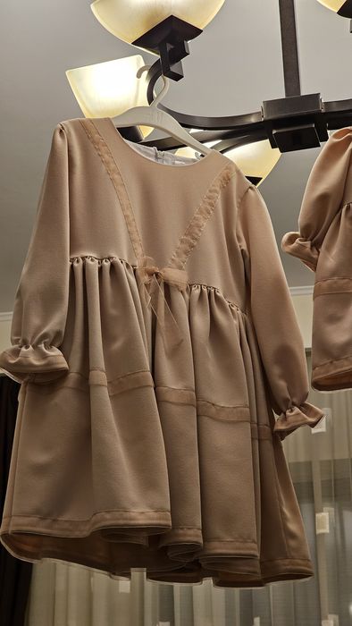 Doua rochite pentru fetite roz pudra, atelierdaria, marimea 68 74 116