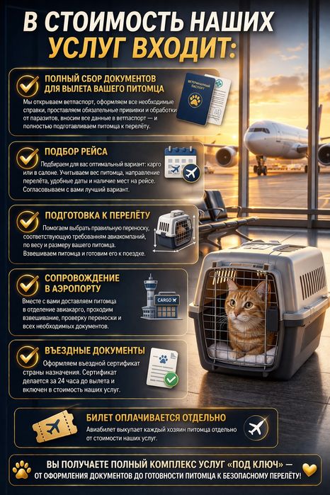Авиаперевозка домашних питомцев