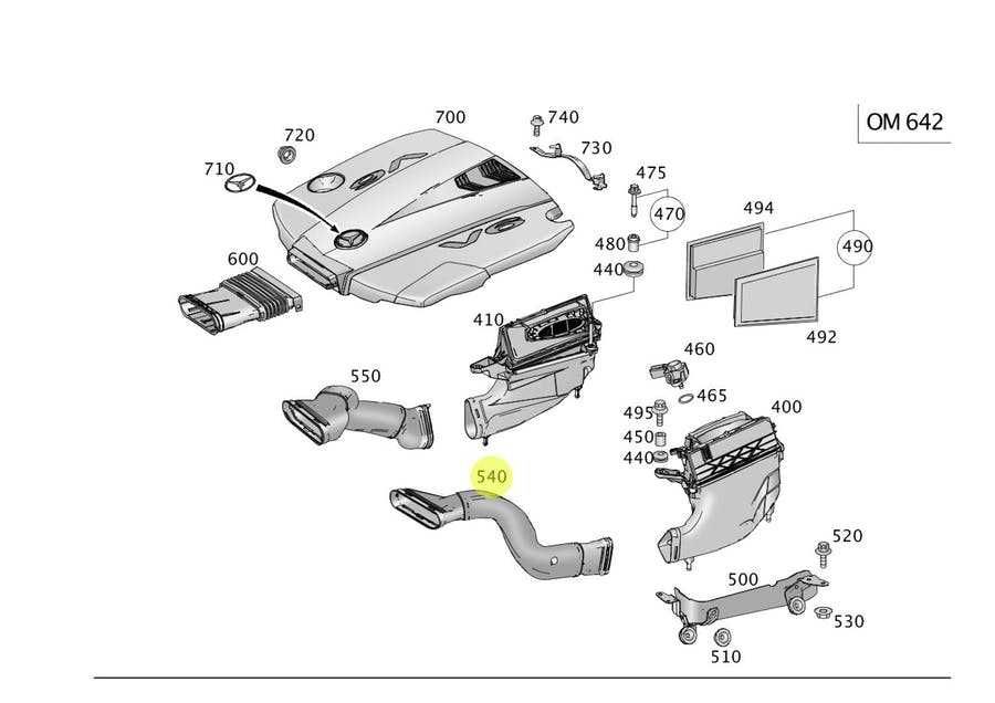 Въздуховод,маркуч въздушен филтър ML W166,X166 350CDI BLUETEC GLE 350