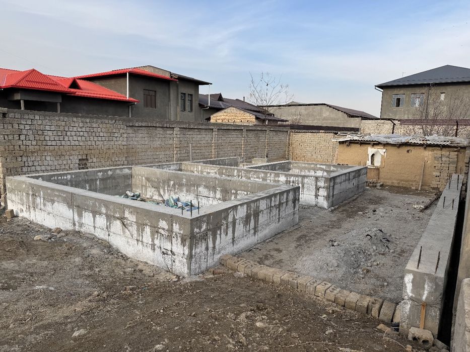 Хасанбой .ширибом ер сотилади 2.4 сотих.таейр фундамент.