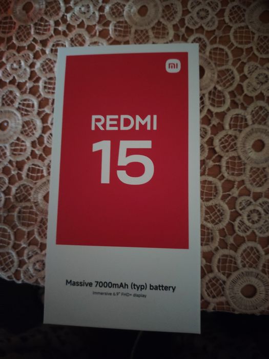 Vând telefon nou Redmi 15 in cutie nedesigilat