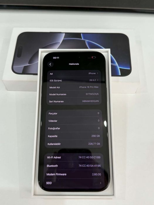 iPhone 16 Pro Max 256GB Black