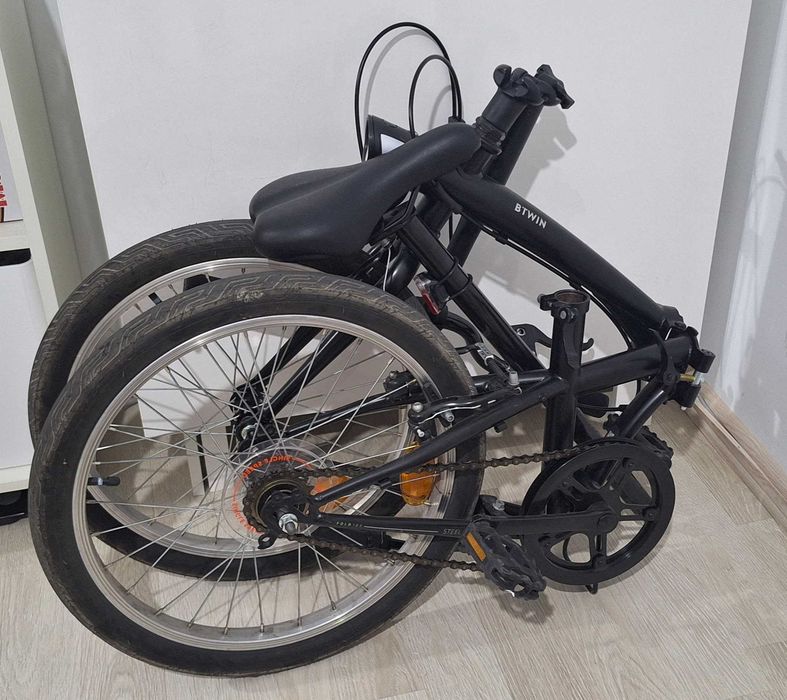 Bicicleta Pliabila BTWIN Tilt 100 Negru ~13.3 kg