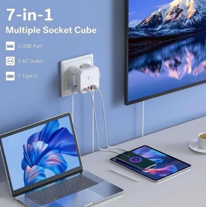 Новый Тройник переходник адаптер