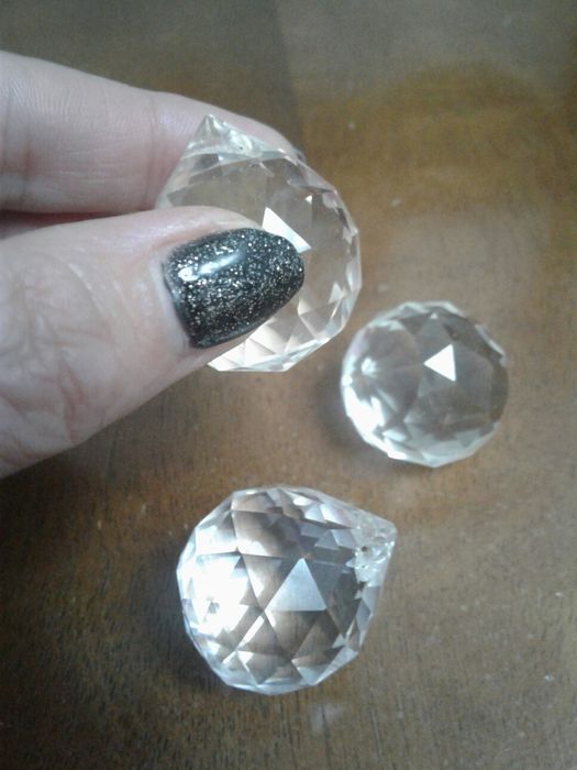 шарики подвески из хрусталя