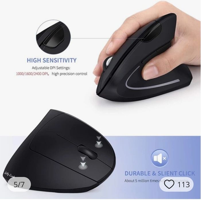 mouse ergonomic ,2.4 g wirelles model jelly comb