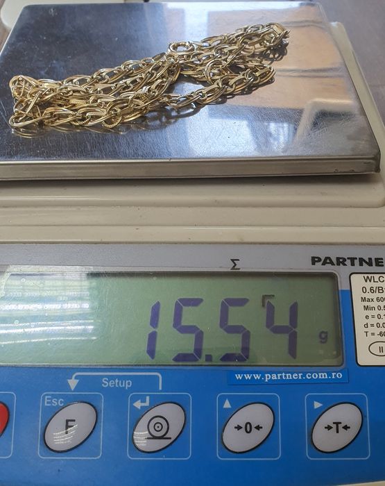 Lanț de damă din aur de 14K – lungime 52 cm, gramaj 15,54 g