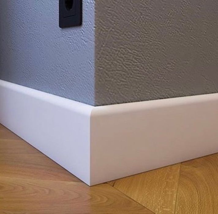 Установка плинтуса  Плинтус мдф полиуретан