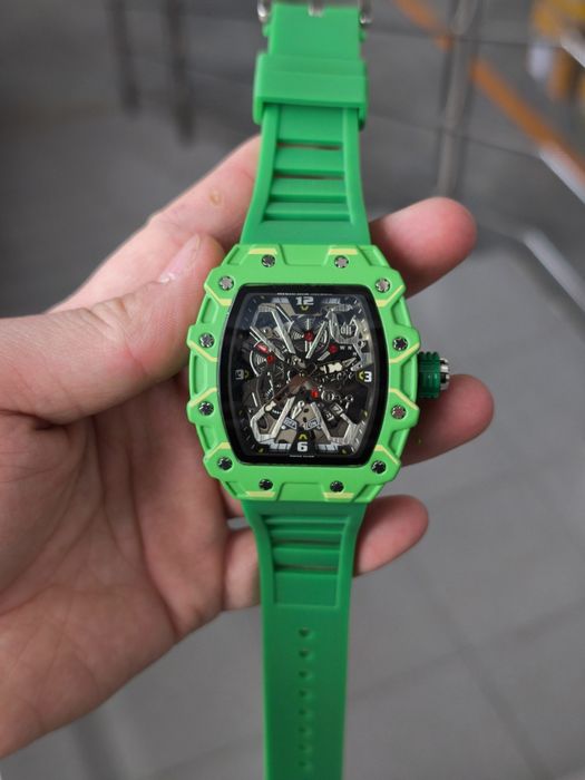 Мужские часы в стиле Richard Mille | Skeleton |яркий спортивный дизайн
