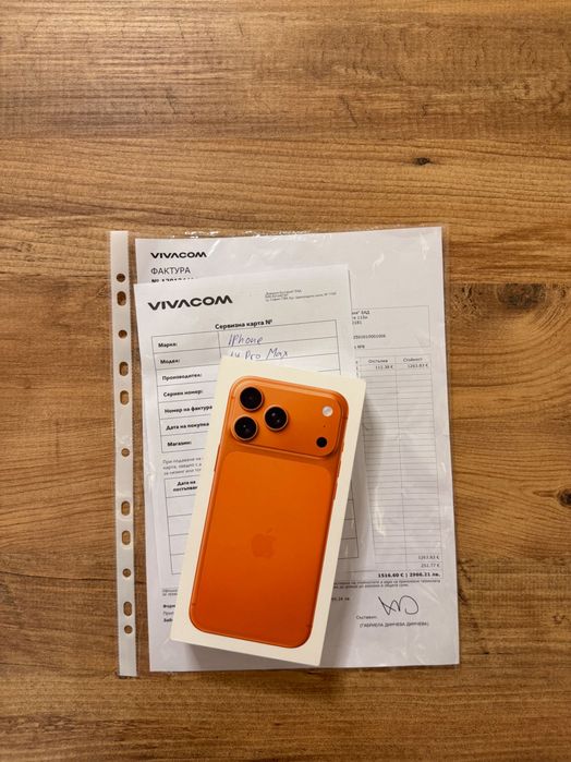iPhone 17 PRO MAX Виваком Гаранционен ! Cosmic Orange