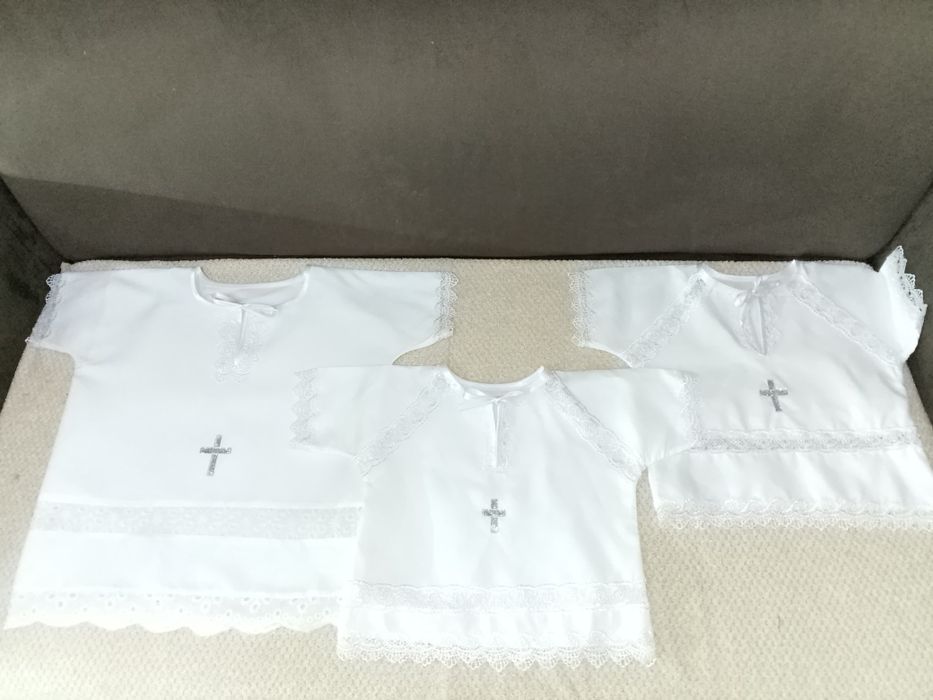 Крестильные рубашки для мальчиков и девочек.