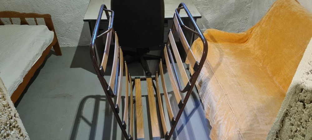 Pat pliant pe roti o persoana 90*200cm