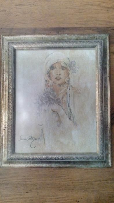 Гоблен Дама с люляк Ланарте, Сара Муун с люляк