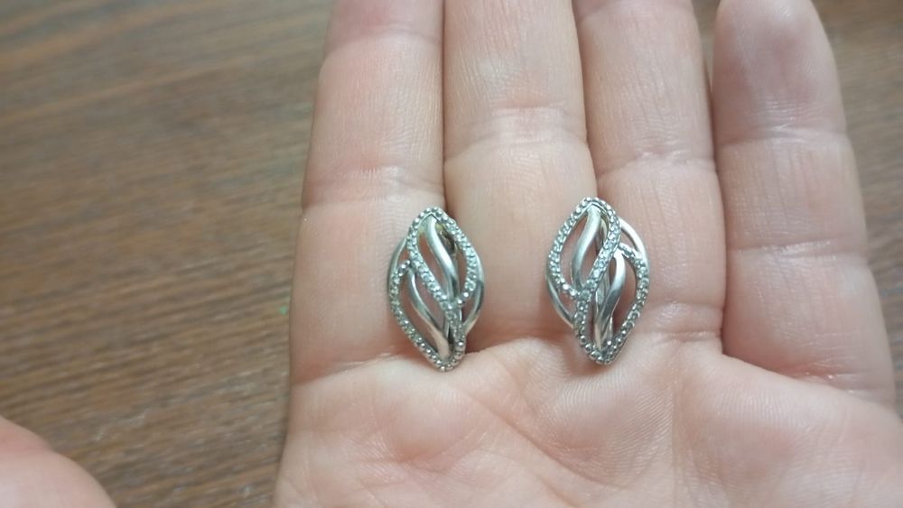 Продам серьги серебро 10 тысяч