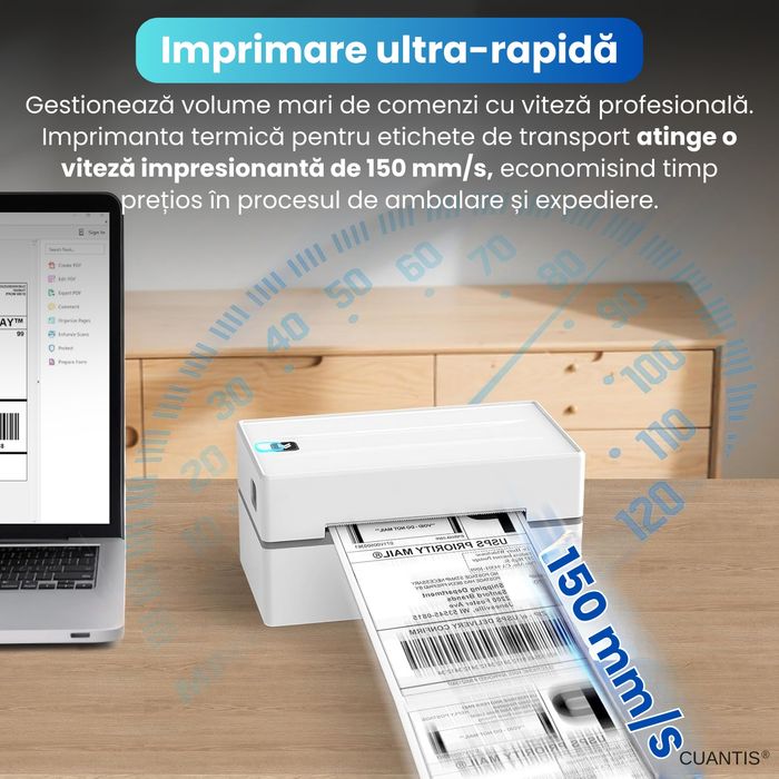 Imprimanta termica pentru etichete diferite dimensiuni,inclusiv A6 pen