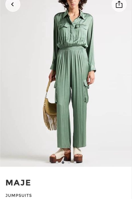 Maje уникален гащеризон копринен сатен