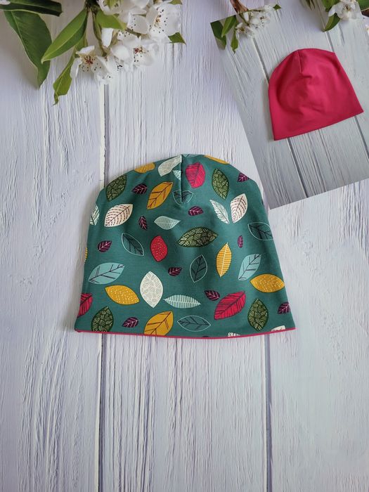 Set 3 caciulite din jerse de bumbac 49 - 50 cm NOI