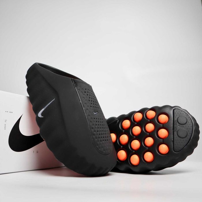 =REDUCERE DE WEEKEND= Papuci / slide sneakers / șlapi bărbați Nike Mind 001 Black trend vara 2026 (mai comozi decât Yeezy sau Crocs)