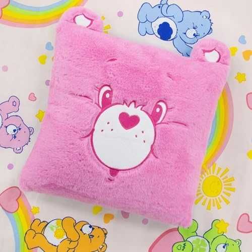 Нова Декоративна възглавница Care Bears 35 см двустранен дизайн Мека квадратна за детска стая