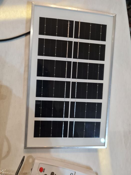 Lampa Solara de Exterior cu Proiector, 54 LED SMD, Telecomanda