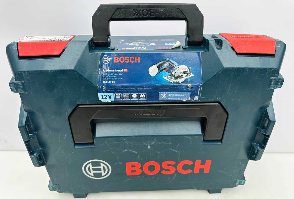 BOSCH GKS 12V-26 - Акумулаторен циркуляр 2x12V 6.0Ah като нов!