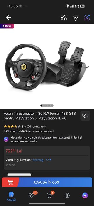 Volan de gaming cu scaun schimb cu diverse